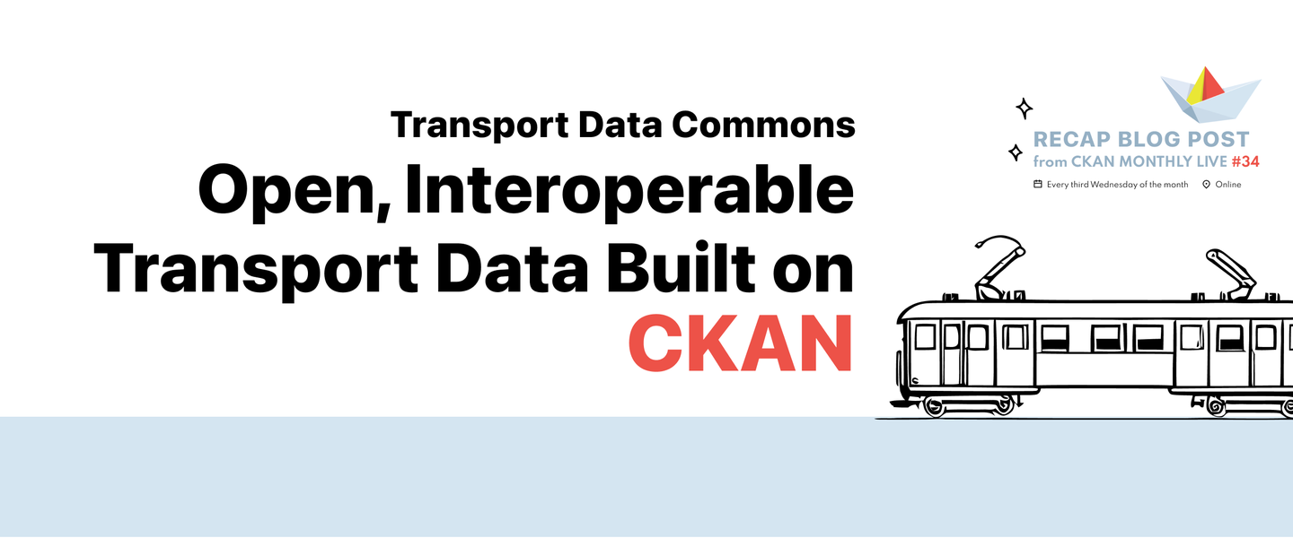Transport Data Commons title graphic with train image symbolizing global mobility data sharing