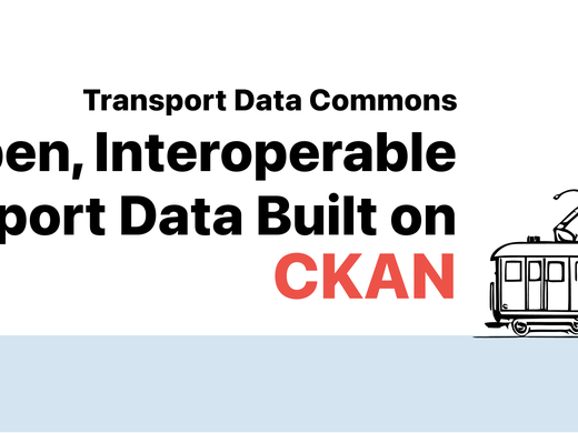 Transport Data Commons title graphic with train image symbolizing global mobility data sharing