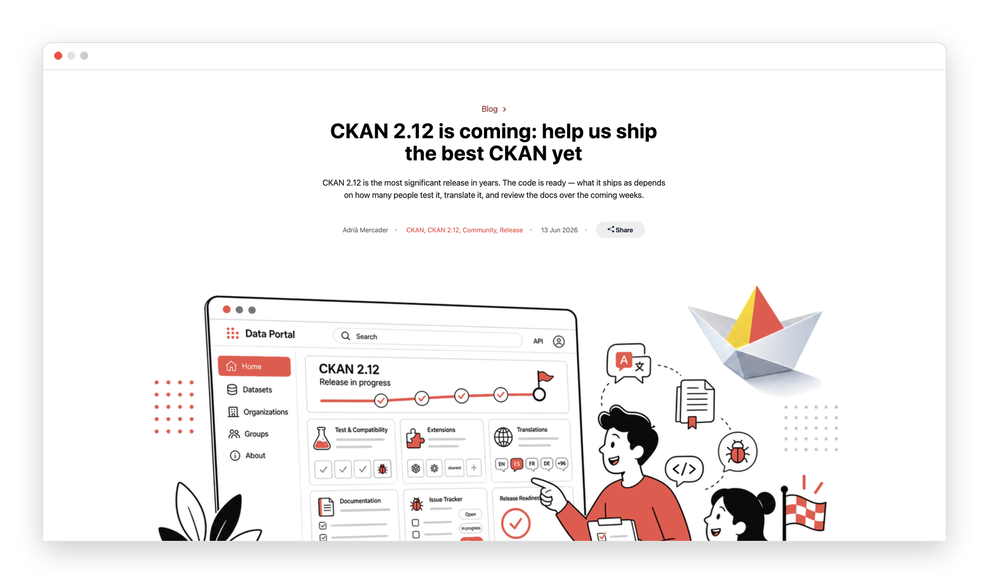 CKAN 2.12 is coming: help us ship the best CKAN yet